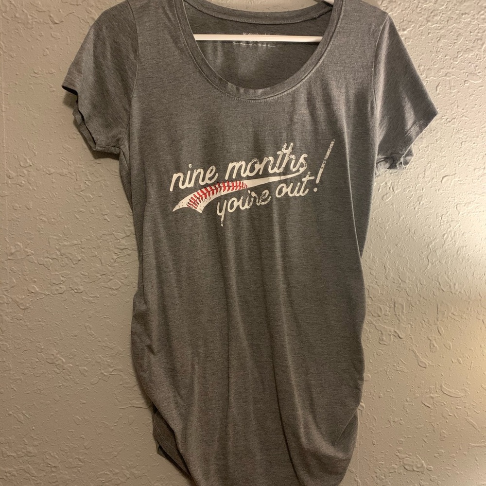 Maternity Shirt “baseball saying”